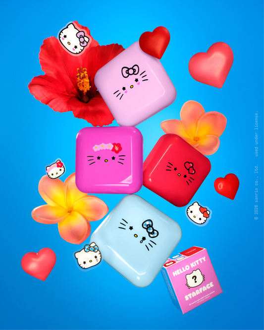 The Starface Big Hello Kitty® Mystery Compact, a special-edition blind box. One of four surprise Hello Kitty® designs.